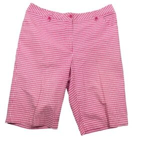 EP 14 Shorts Pink White Check Cotton‎ Spandex